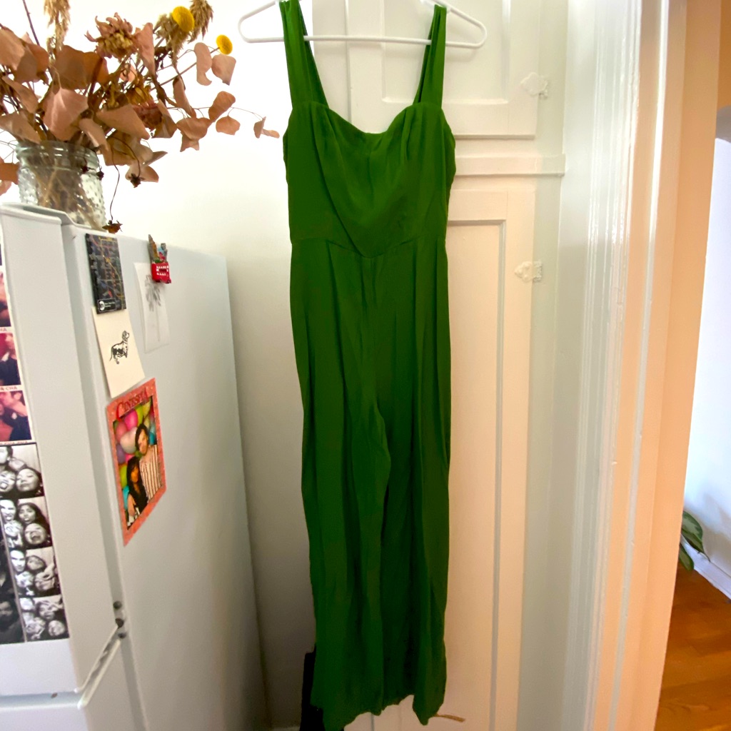 Reformation, Green Jumpsuit, Size Zero